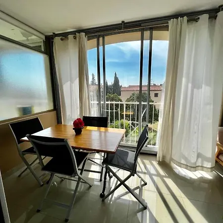 Le Mimosa 1 Bedroom With Terrasse Pool Ac Parking Spot أنتيب